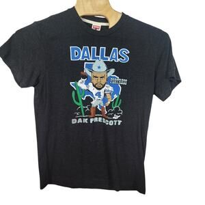 Dak Prescott Dallas Cowboys Caricature T Shirt Large L